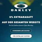 Oakley Cyber Monday: Bis zu 50% + 5% Extra Rabatt!