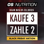 Black Friday bei OS Nutrition – 3 FÜR 2 auf alle Produkte