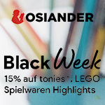 Osiander Black Week – 15% auf Artikel von LEGO, Tonies uvm.