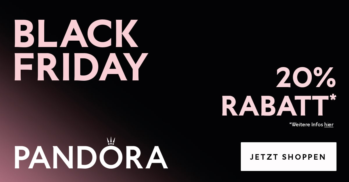 Spare im Pandora Black Friday Sale 20 auf fast alles BlackFriday.de