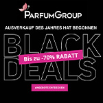 Black Friday Ausverkauf bei Parfumgroup: Bis zu 70% Rabatt