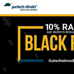 10% Rabatt auf alle reduzierten Artikel im Shop von Parkett Direkt!