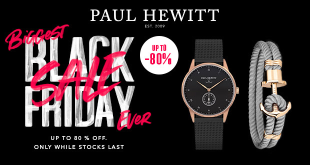 Paul Hewitt Black Friday 2018