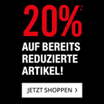 20% Rabatt auf bereits reduzierte Artikel im Onlineshop und in den Häusern von Peek & Cloppenburg*