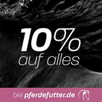 Nur heute auf pferdefutter.de – 10% auf das gesamte Sortiment rund um das Thema Pferd