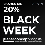 Jetzt sparen – 20% in der Black Week im Pieperconcept Shop