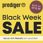 Bis zu 40% auf Leuchten im Black Week Sale bei Prediger
