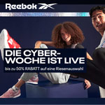 Cyber Woche bei Reebok mit bis zu 50% Rabatt auf Sneaker & Co.