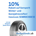 Jetzt 10% Rabatt auf Semperit Winter  & Ganzjahresreifen bei ReifenDirekt.ch