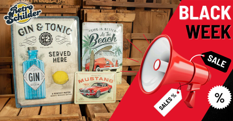 Retroschilder.com Black Friday 2025