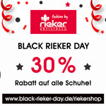 30% Rabatt auf alle Schuhe im Rieker-Shop – Sale nur am 24.11.2017!