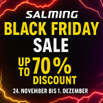 Spare jetzt bis zu 70% im Salming Black Friday Sale