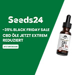 Black Friday Sale bei Seeds24 – Bis zu 35% Rabatt auf CBD Öle