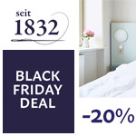 Spare mit dem Black Friday Deal 20% auf Manufakturbettwäsche der Marke seit1832