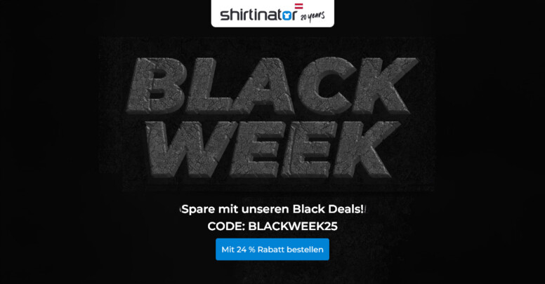 Shirtinator Black Friday 2025