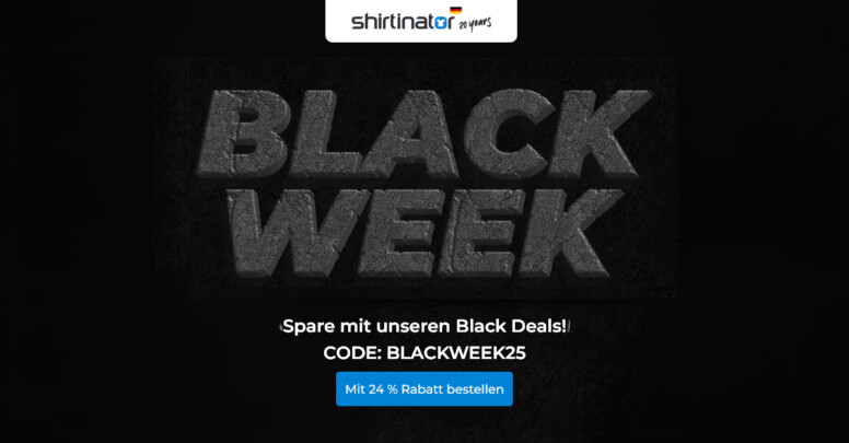 Shirtinator Black Friday 2025