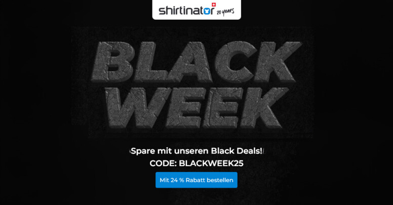Shirtinator Black Friday 2025
