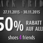 Noch bis Montag gibt es 50% Rabatt auf alle Artikel im Shop von Shoes4friends!