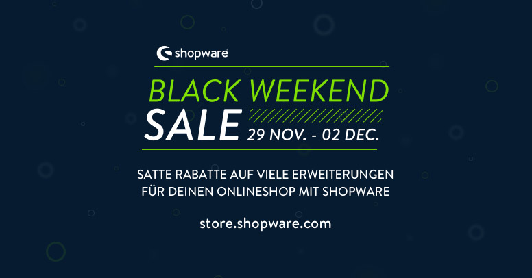 shopware Black Weekend Sale 2019