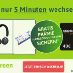 Jetzt zu SimplyGreen wechseln und attraktive Prämien + 40€-Amazon-Gutschein sichern