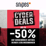 Spare jetzt bis zu 50% mit den Cyber Days bei SNIPES