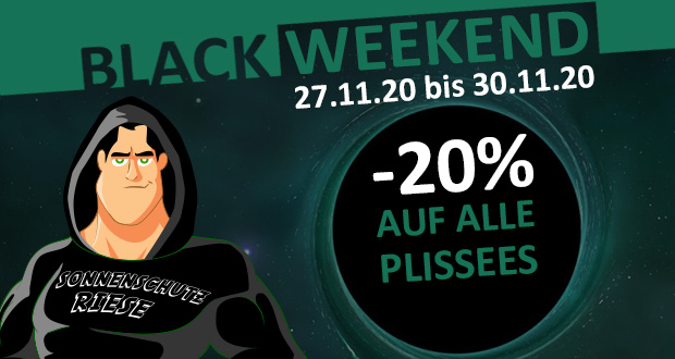 Sonnenschutz Riese Black Friday 2020