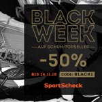 Black Week bei SportScheck mit 50% Rabatt auf ausgewählte Artikel!