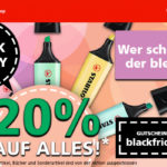 20% Preisnachlass auf alle Schreibgeräte & Zubehör im Online-Shop von STABILO