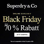 Superdry Black Friday: Online exklusiv bis zu 70% Rabatt