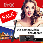 Bis zu 60% Rabatt auf zahlreiche Hersteller im Online Store von teleropa