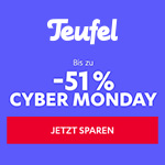 Cyber Monday bei Teufel – Topseller bis zu 51% reduziert