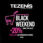 Black Friday Rabatte bei Tezenis – 20% auf alles und bis zu 50%  auf ausgewählte Artikel