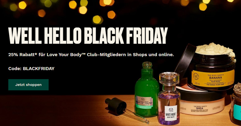 The Body Shop Black Friday 2020