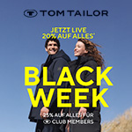 Tom Tailor Black Week – Favoriten shoppen und 20% sparen