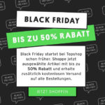 Bis zu 50% Rabatt und kostenloser Standardversand bei Topshop!