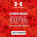 Cyber Week bei Under Armour – 30% Rabatt auf deine Bestellung