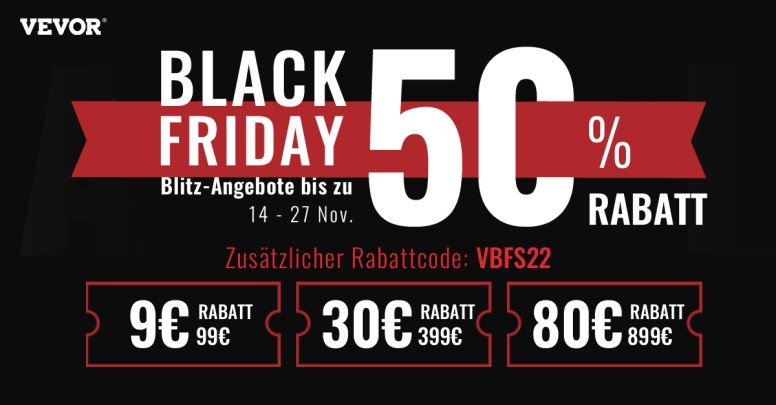 Vevor Black Friday 2022