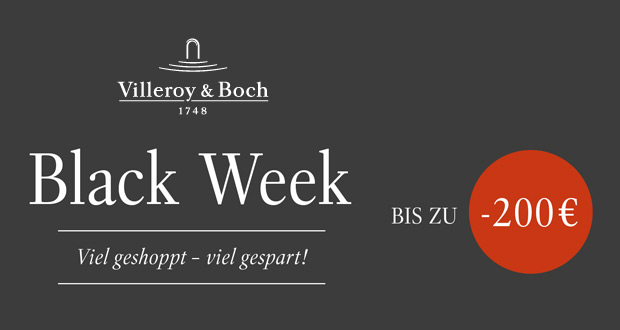 Villeroy & Boch Black Week 2018