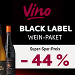 Spare jetzt 44% auf das Black Label Wein Paket von Vino24