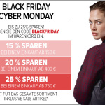 Eine Woche lang bis zu 25% sparen bei der Black Friday – Cyber Monday Woche von wardow!