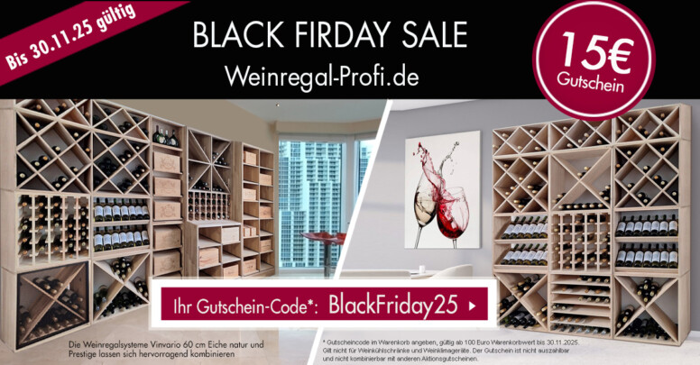 Weinregal Profi Black Friday 2025