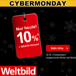 Cyber Monday bei Weltbild – Spare nur heute 10% auf deinen Einkauf