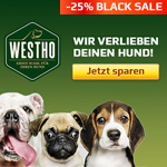 Black Sale bei Westho mit 25% Rabatt auf Tierfutter