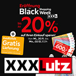 XXXLutz Black Shopping Week – Bis zu 20% sparen!