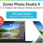 Black-Weekend bei Zoner – Jetzt satte 25 % Rabatt auf Zoner Photo Studio X sichern!