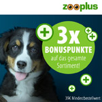 Cyber Weeks bei zooplus! Jetzt 3-fach Bonuspunkte sichern.