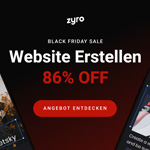 Nur für kurze Zeit: Zyro Black Friday Sale. Jetzt Website erstellen und bis zu 86% sparen!